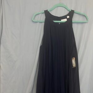 New York & Company Navy Halter Maxi Dress